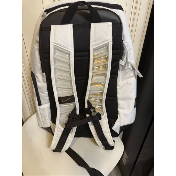 Nike Men's Colorblock Hoops Elite Backpack White & Black OS NWT - Picture 6 of 15
